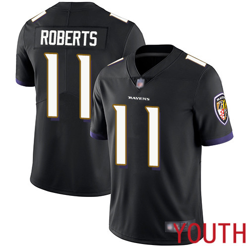 Baltimore Ravens Limited Black Youth Seth Roberts Alternate Jersey NFL Football #11 Vapor Untouchable->youth nfl jersey->Youth Jersey